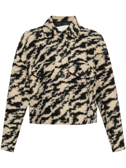 Ferida Zebra-Print Coat