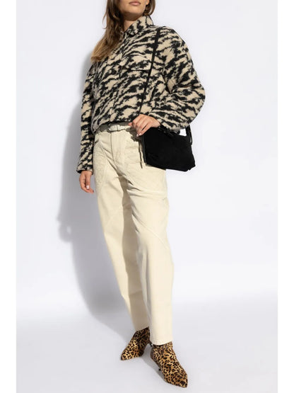 Ferida Zebra-Print Coat