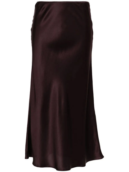Satin Midi Skirt