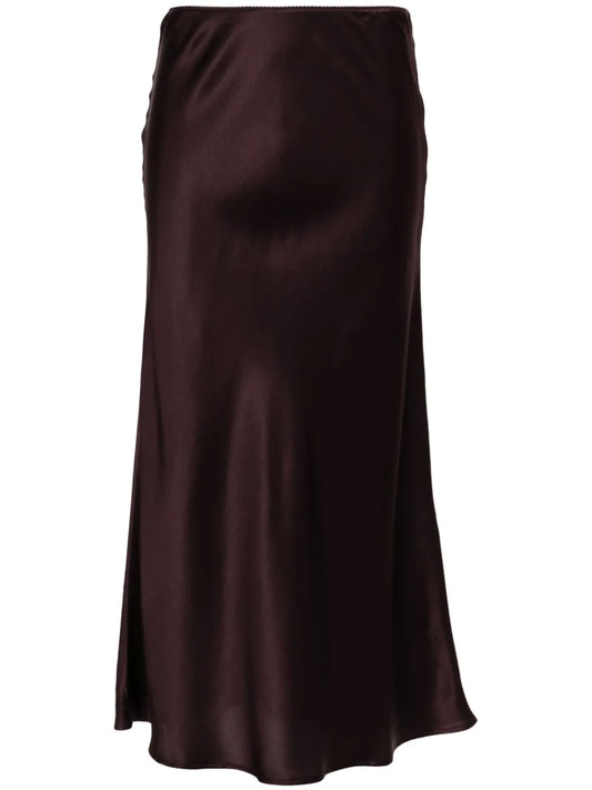 Satin Midi Skirt