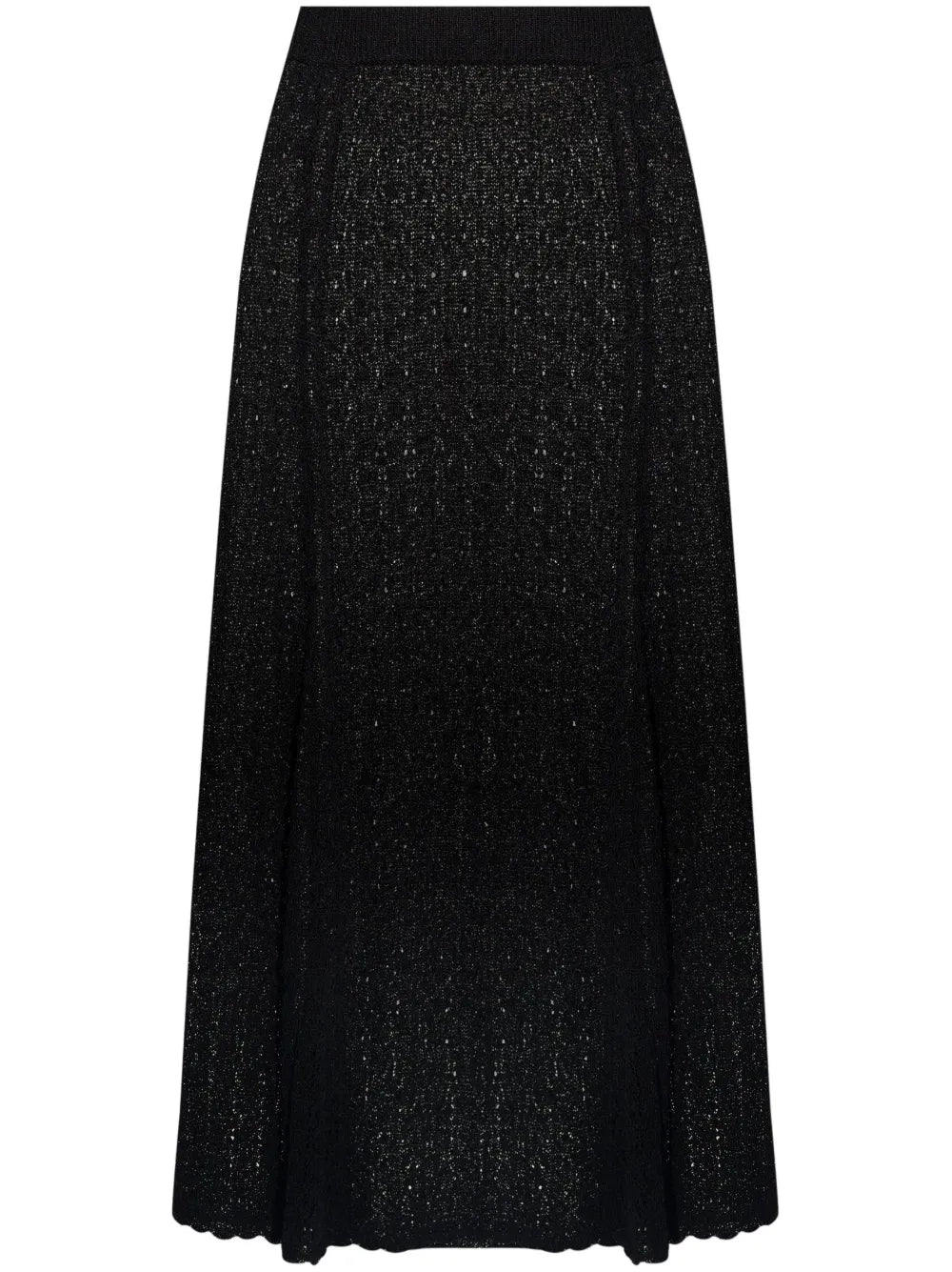 Crochet-Knit Midi Skirt