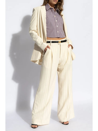 Romina Pinstripe Tailored Trousers