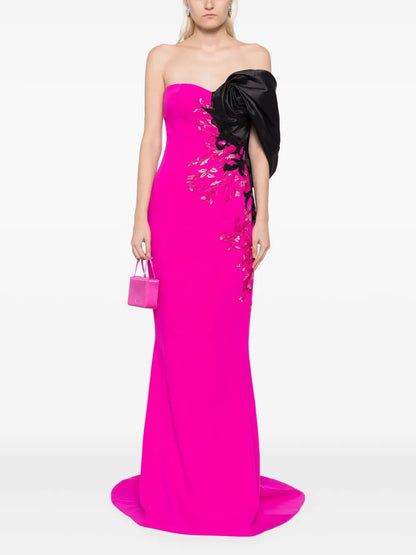 Crepe Straight Fit Gown