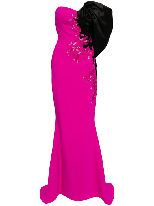 Crepe Straight Fit Gown