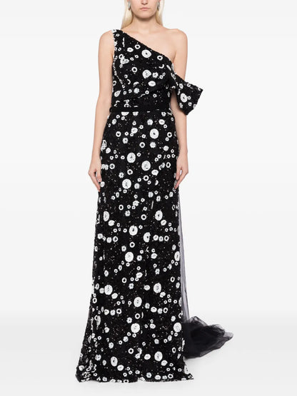 Tulle Off-Shoulder Gown