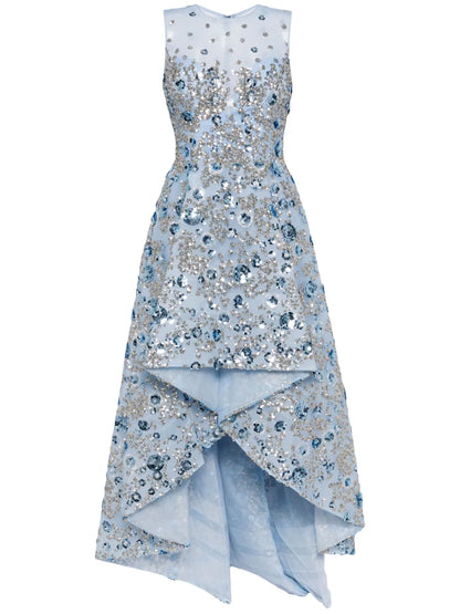 Sequin-Embellished Tulle Dress