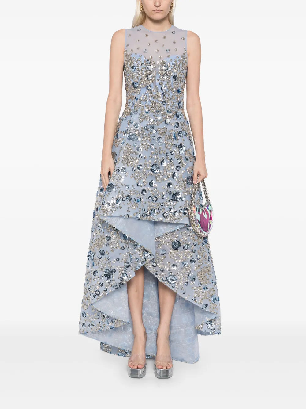Sequin-Embellished Tulle Dress