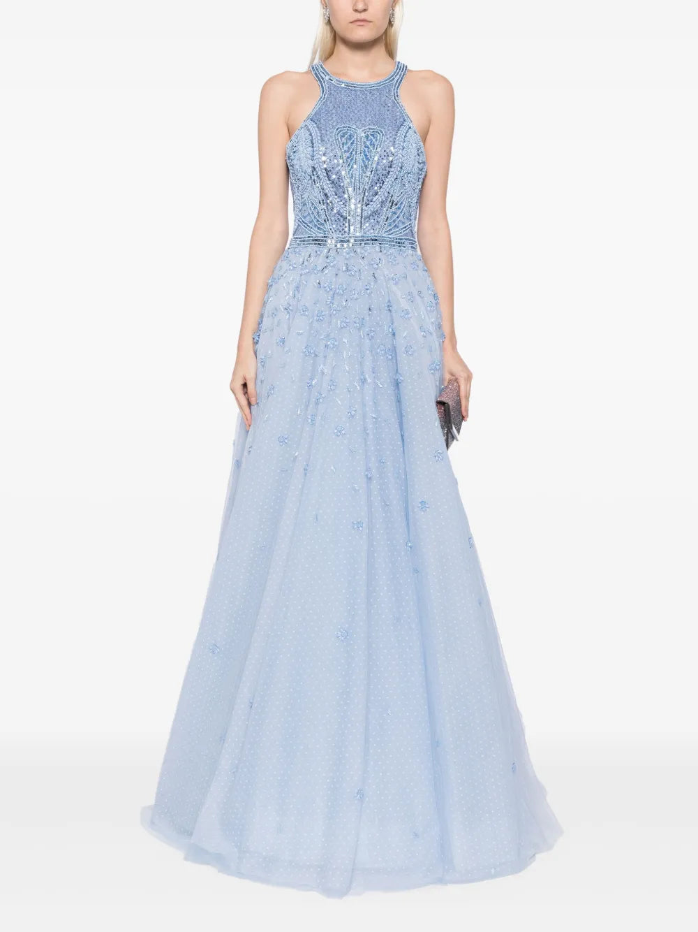 Beaded Halterneck Gown