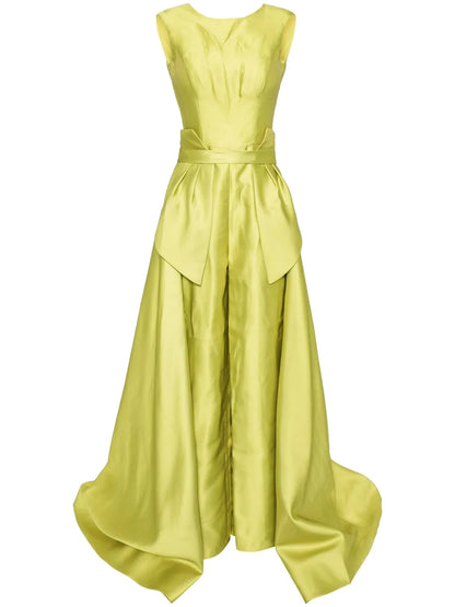 Mikado Classic Jumpsuit With Detachable Overskirt
