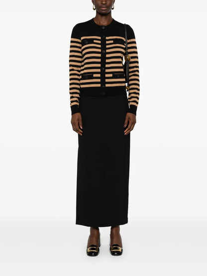Striped Wool Cardigan
