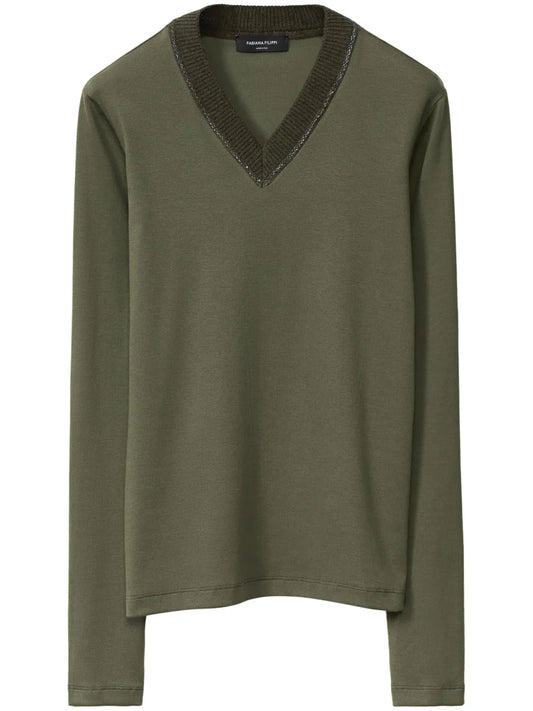 Jersey V-Neck T-Shirt