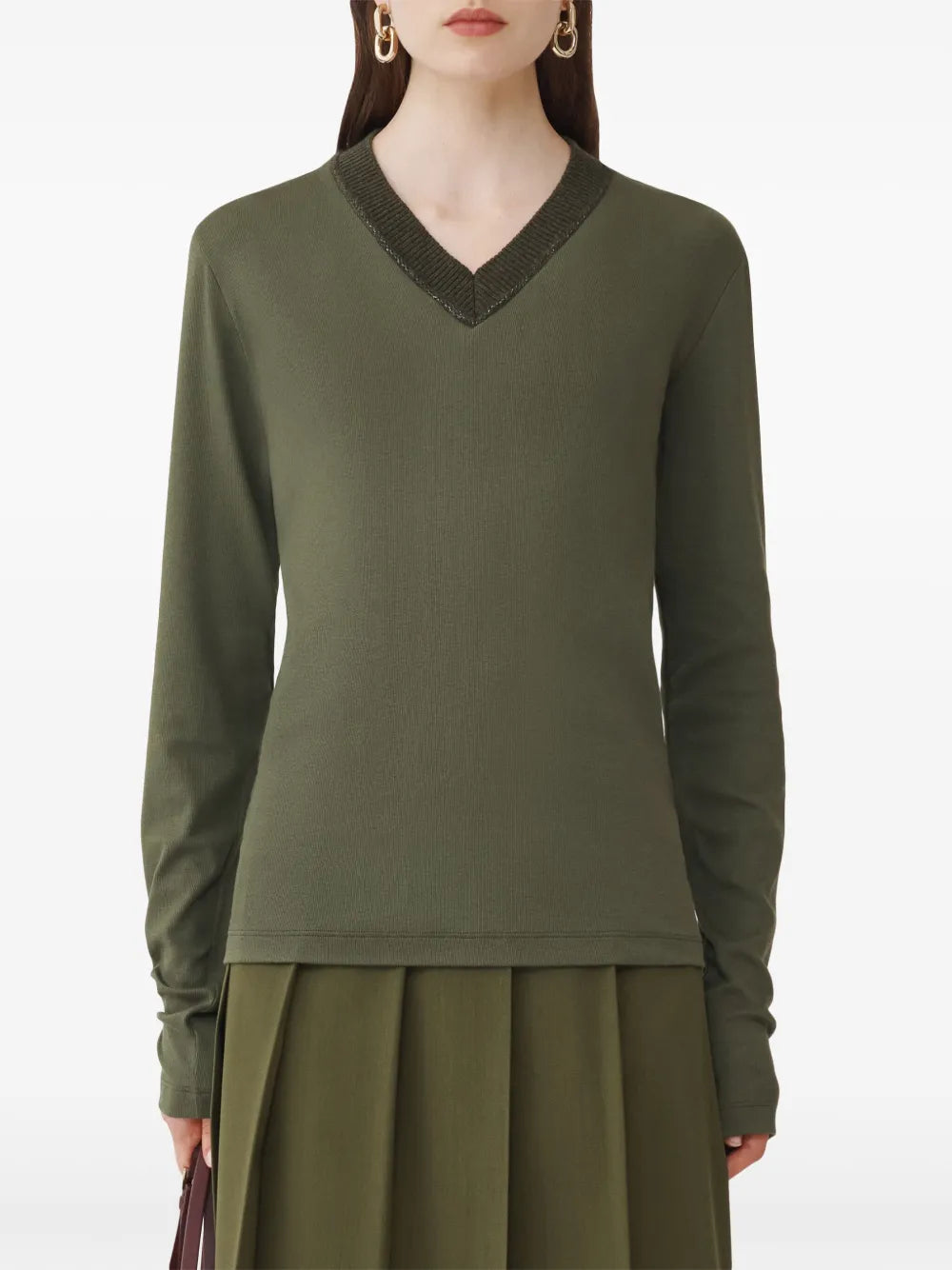 Jersey V-Neck T-Shirt