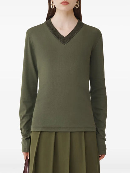 Jersey V-Neck T-Shirt