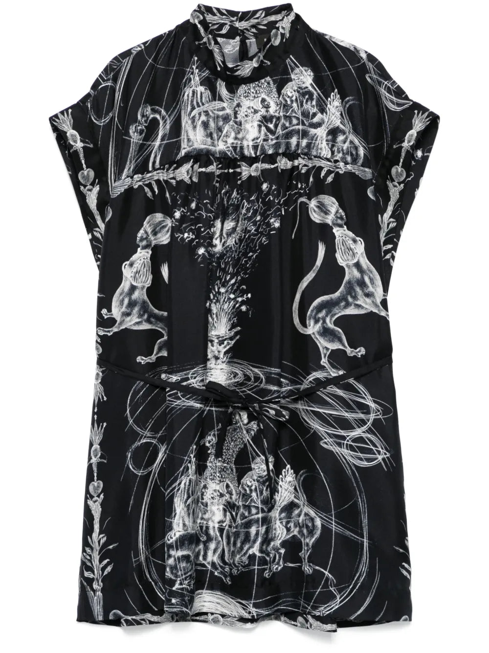 Printed Silk Blouse