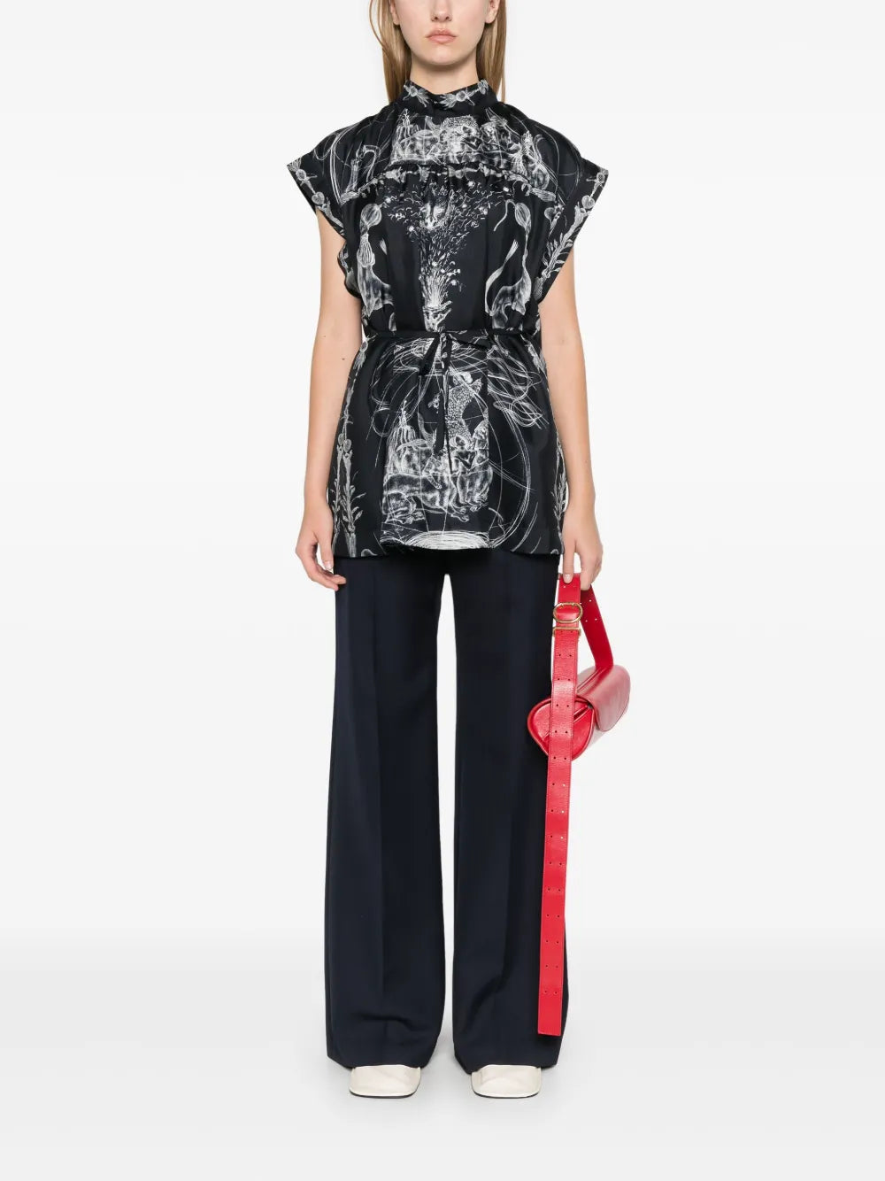 Printed Silk Blouse