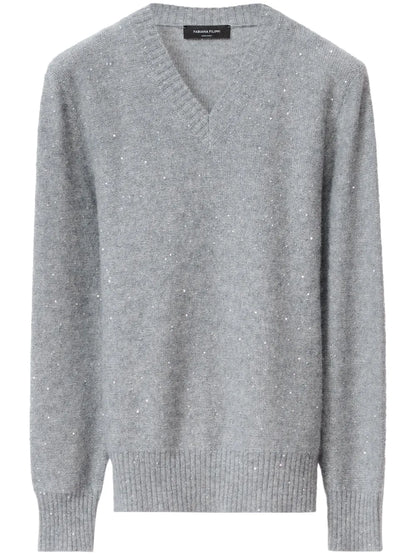 Sequin-Embellished Sweater