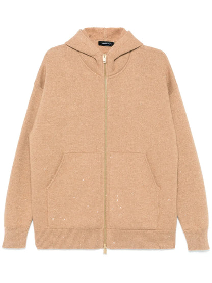 Sequin-Embellished Hoodie