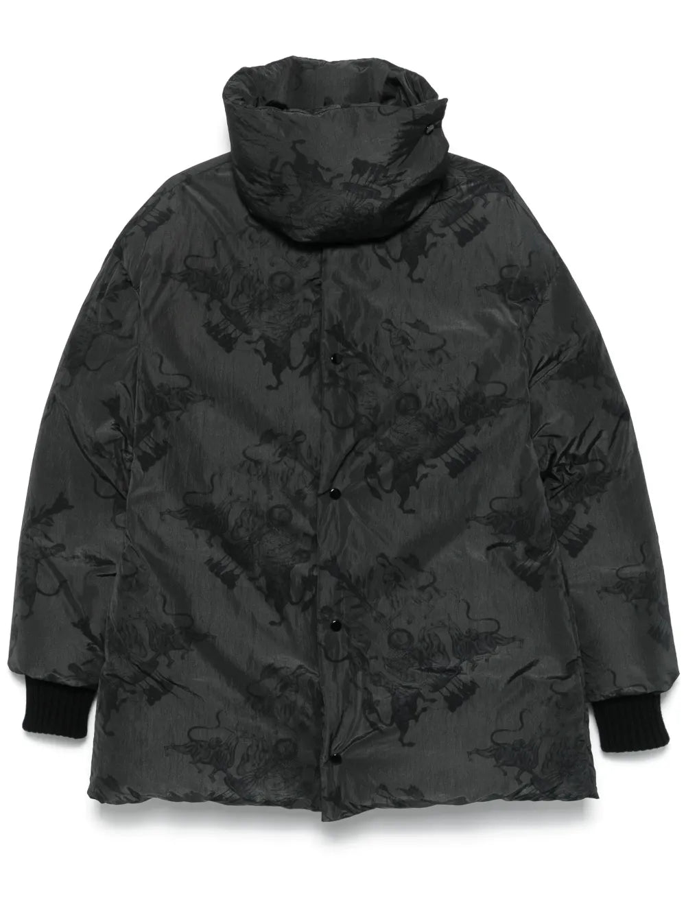 Graphic-Print Coat