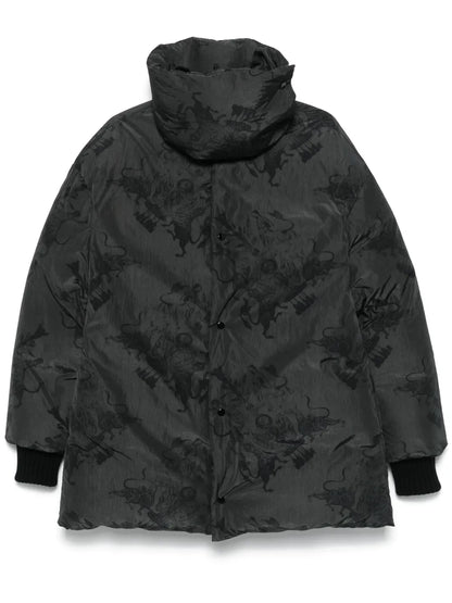 Graphic-Print Coat