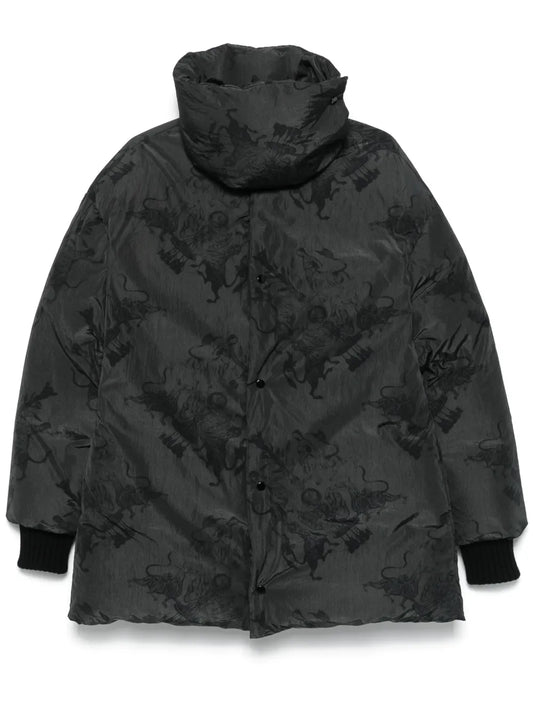 Graphic-Print Coat