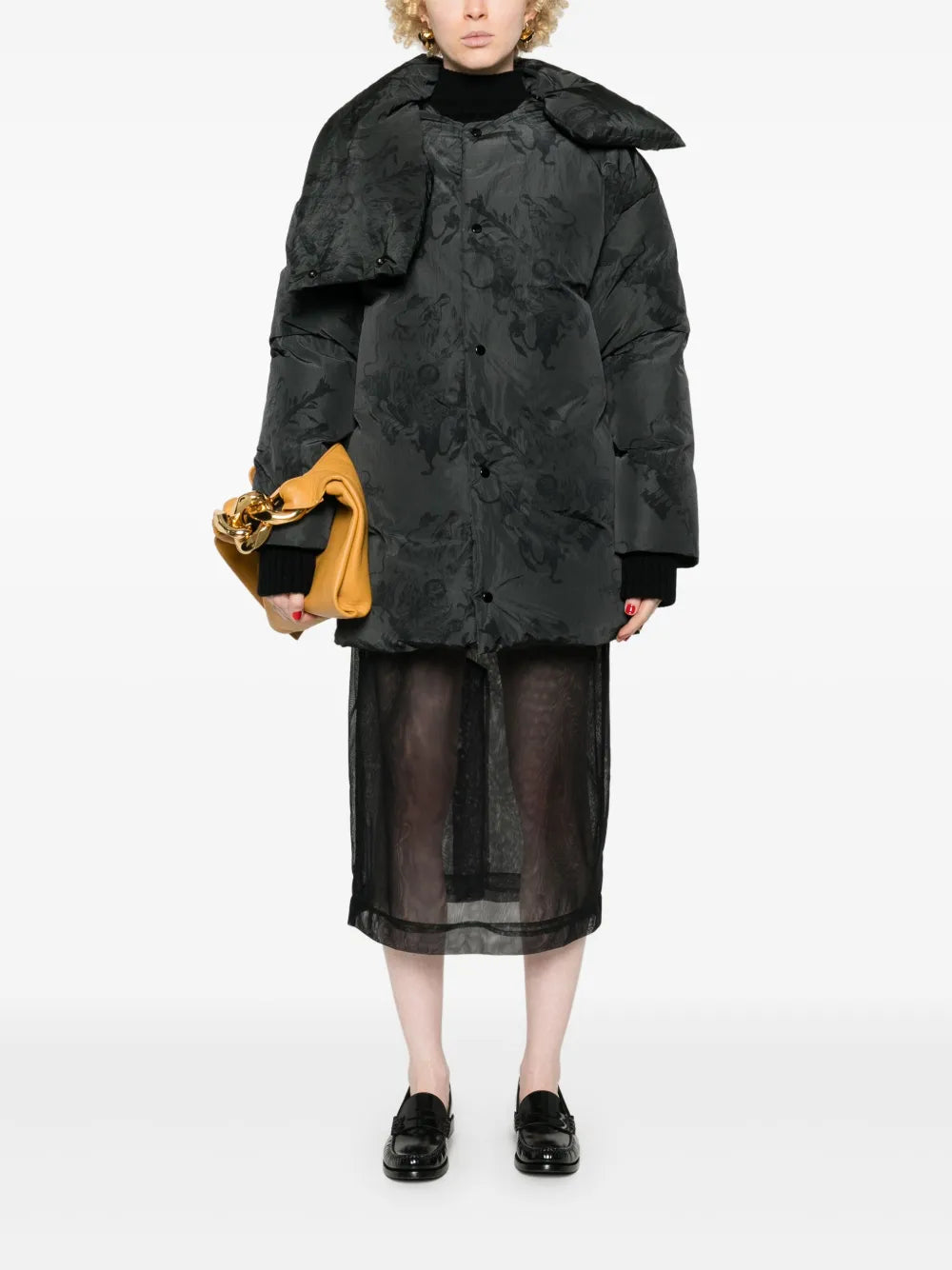 Graphic-Print Coat