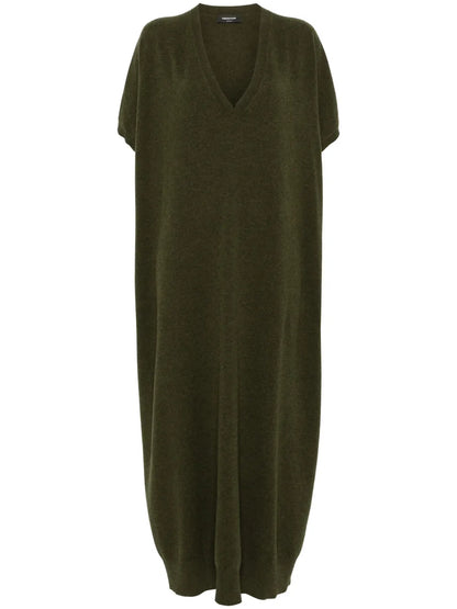 V-Neck Knit Kaftan