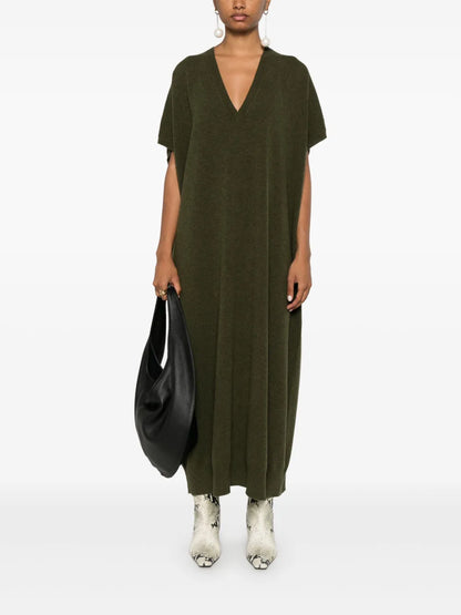 V-Neck Knit Kaftan