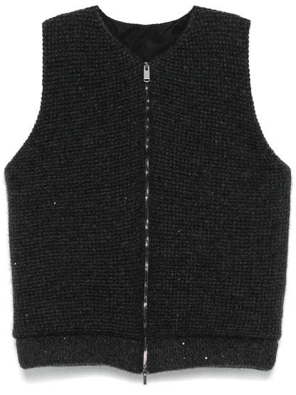 Sequin-Embellished Gilet