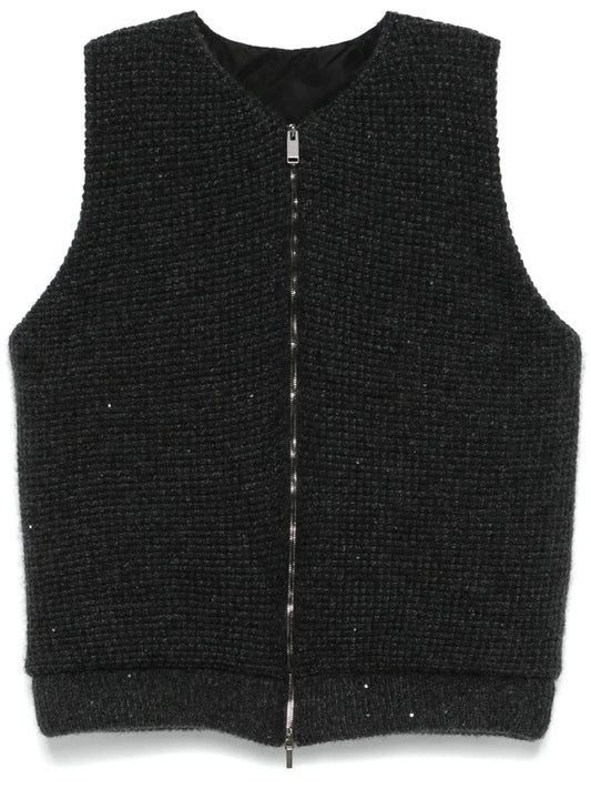 Sequin-Embellished Gilet