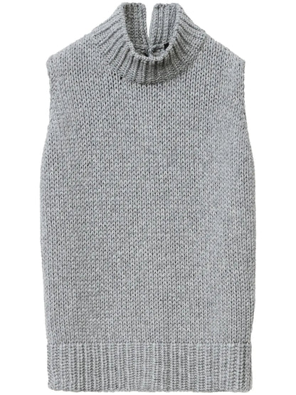 Slit Back Knitted Top