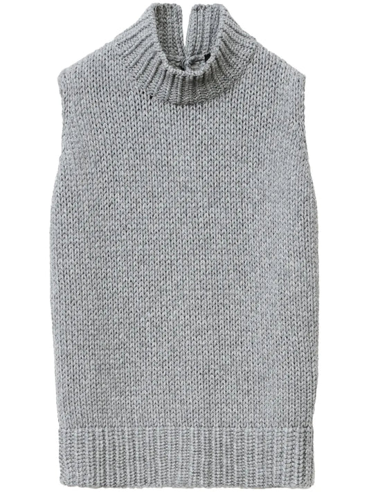 Slit Back Knitted Top