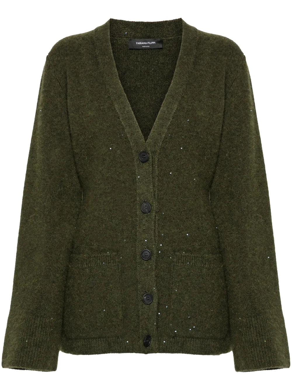 Sequin-Embellished Cardigan
