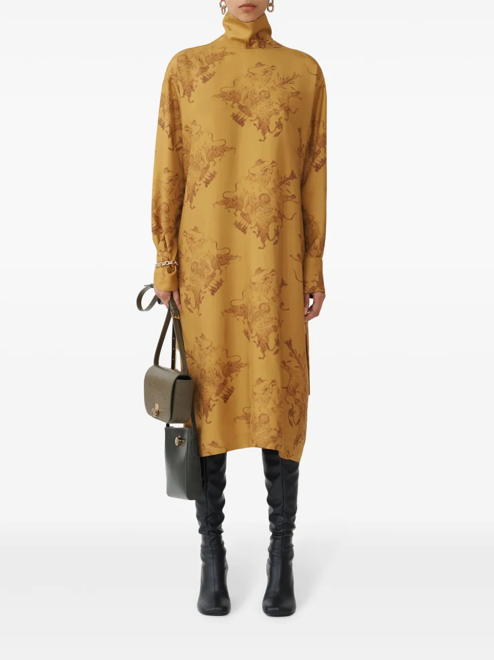 Printed Silk Dress