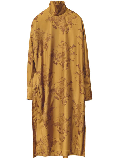 Printed Silk Dress