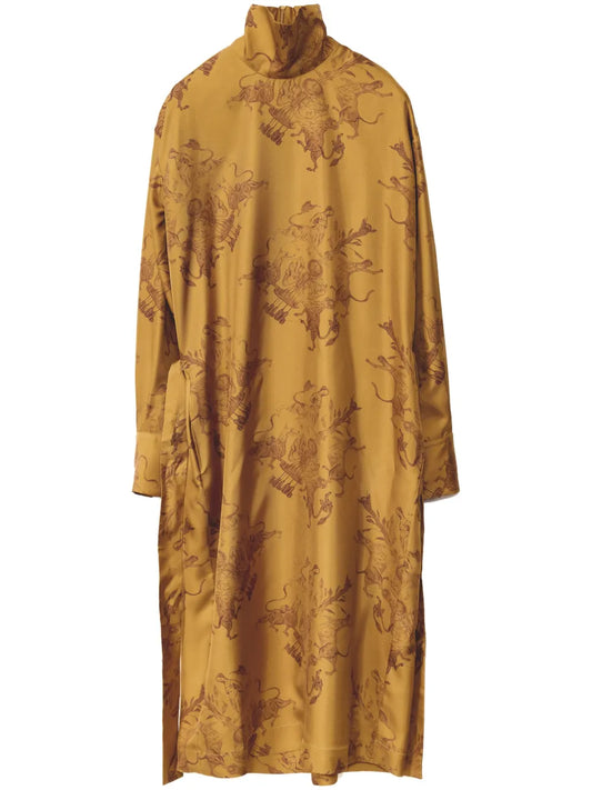 Printed Silk Dress