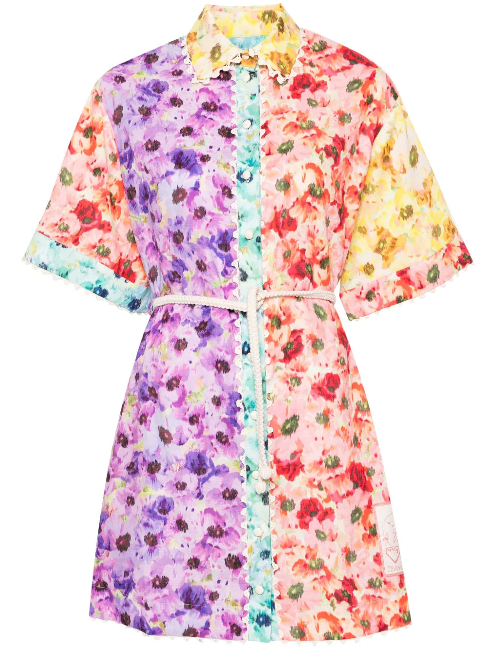 Floral-Print Shirt Dress