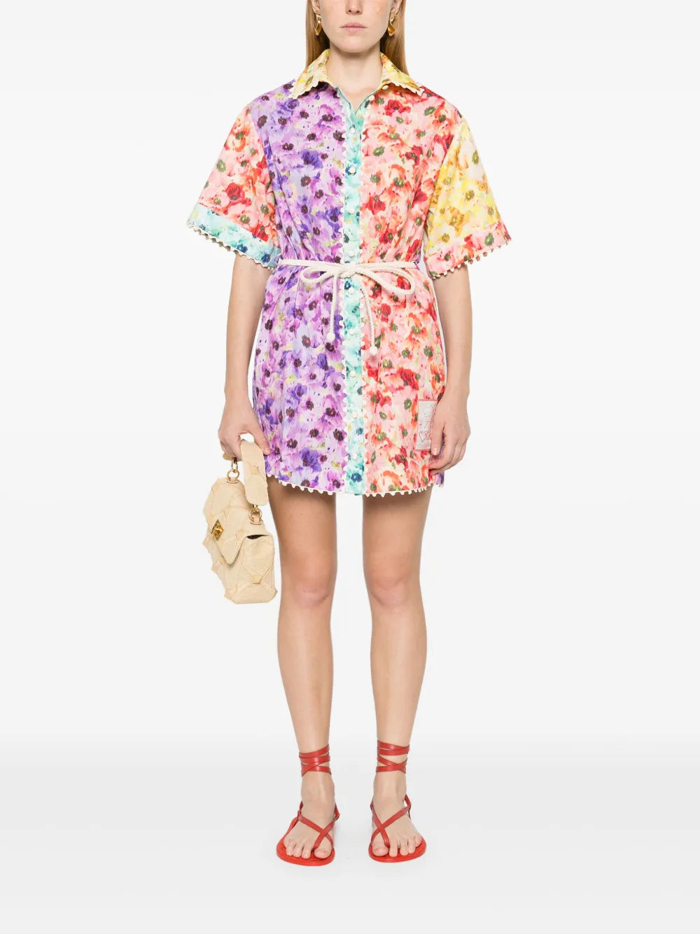 Floral-Print Shirt Dress