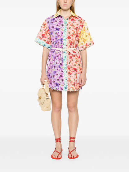 Floral-Print Shirt Dress