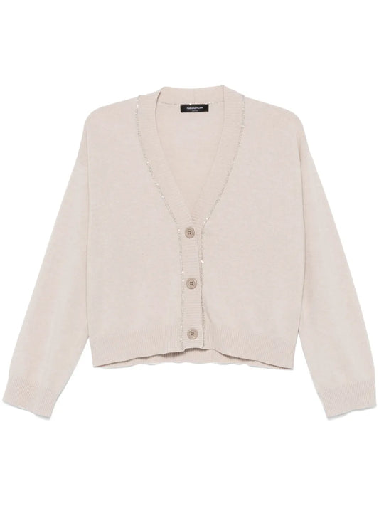Sequin-Detailed Cardigan