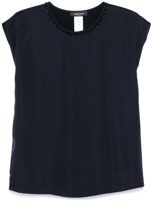 Bead-Detailed Blouse
