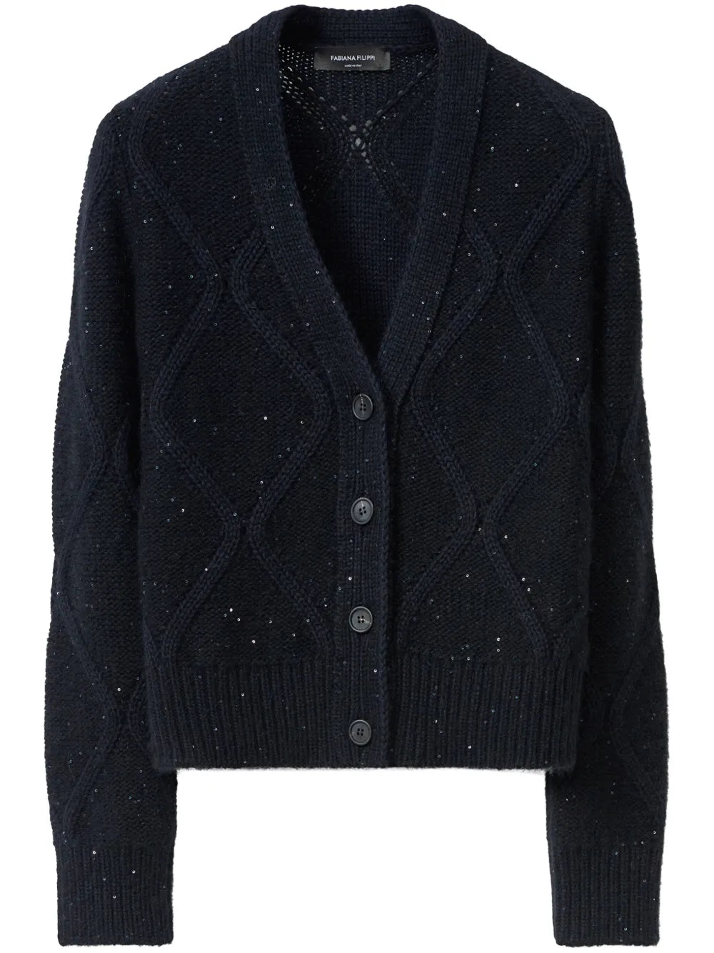 Sequin-Embellished Cardigan