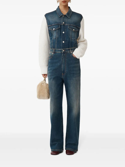 Stretch-Cotton Straight-Leg Jeans
