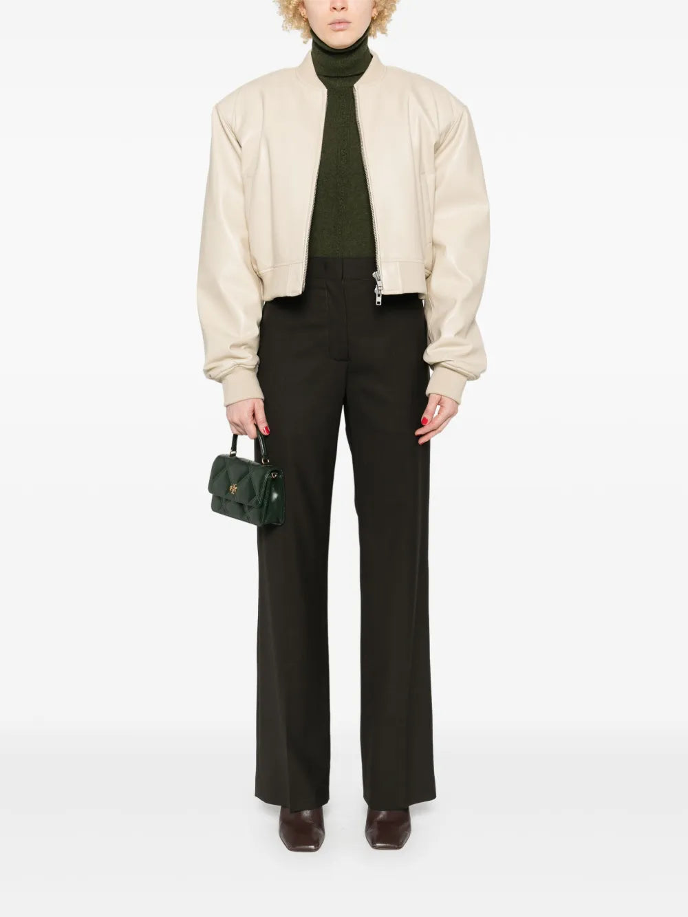 Low-Rise Straight-Leg Trousers