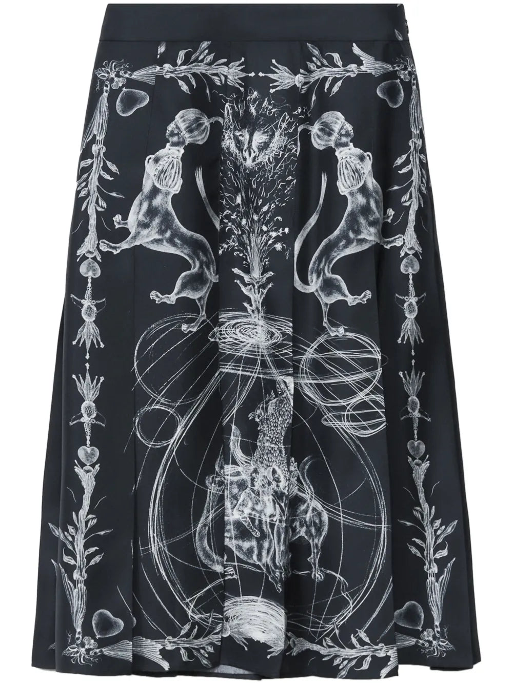 Printed Silk Skirt