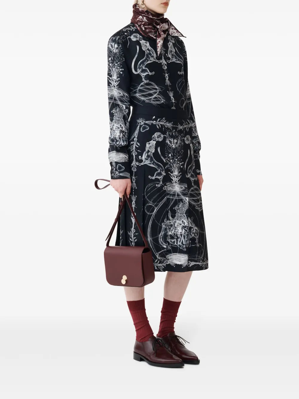 Printed Silk Skirt