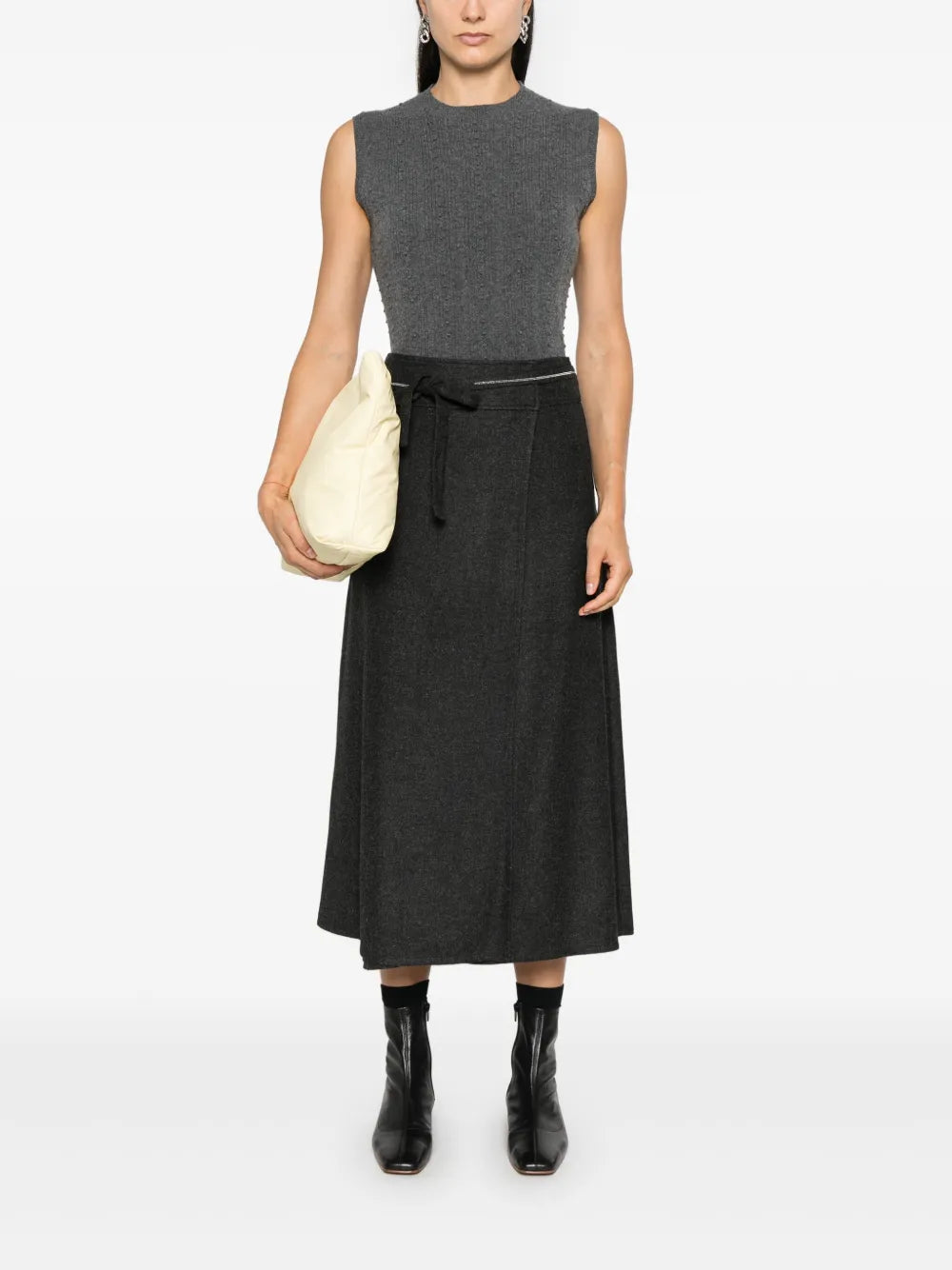 Bubble-Stitch Knitted Vest