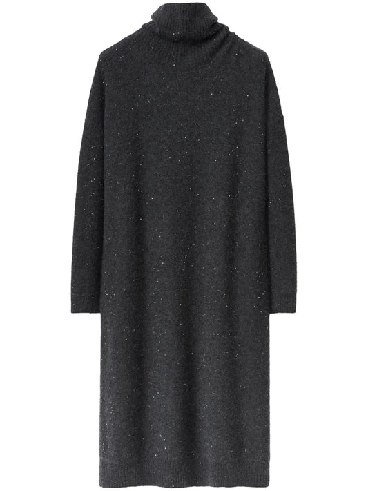 Sequinned Knit Dress