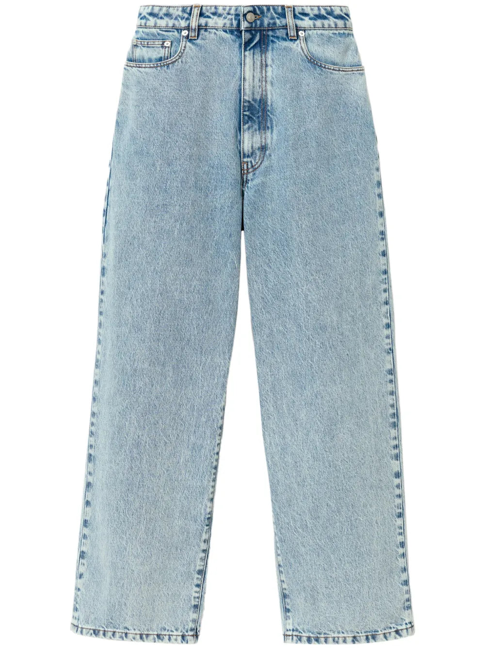 Cotton High-Waisted Jeans
