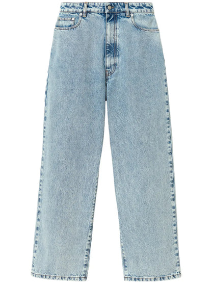 Cotton High-Waisted Jeans