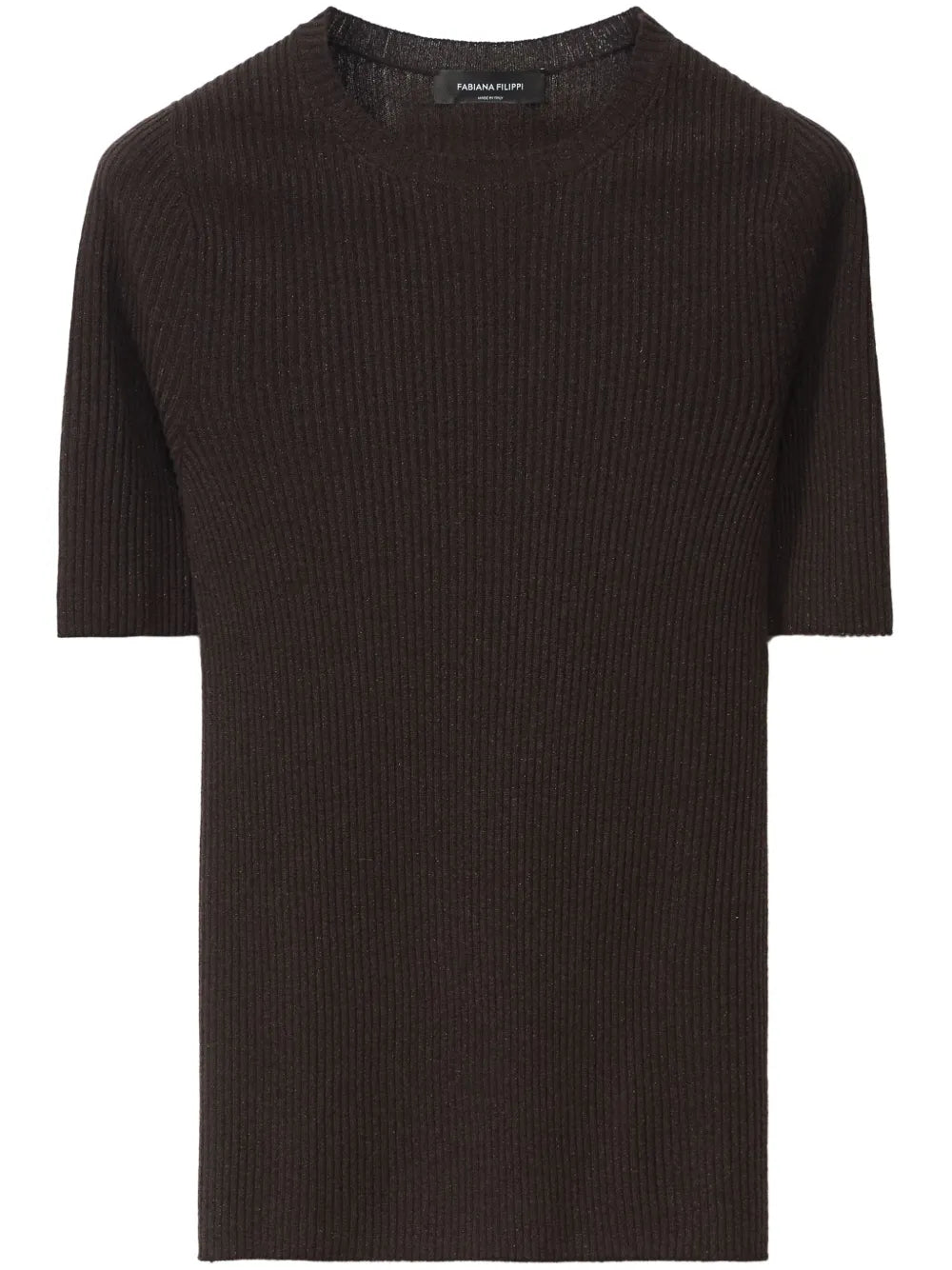 Ribbed-Knit T-Shirt